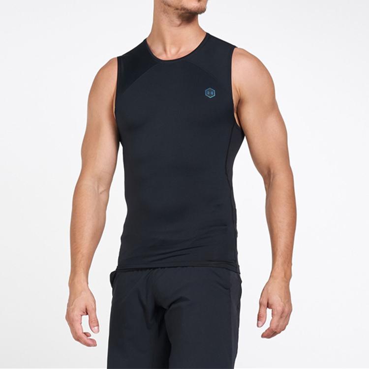 Under Armour Rush HeatGear Fitted Performance Tank Top Men Tops Black 1353448-001