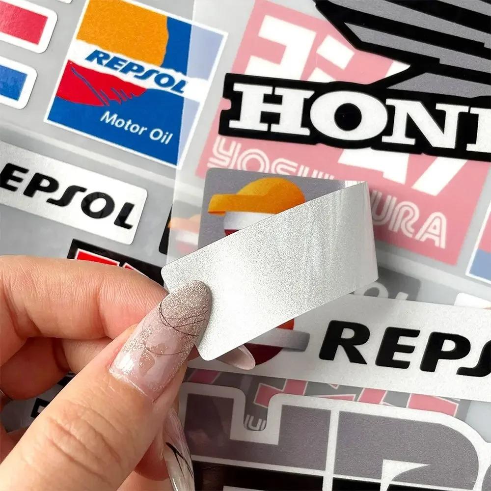 Suitable for Honda Motorcycle Decoration Stickers Reflective Waterproof Helmet Racing Decals HRC Accessories Sponsor Stickers FL3 cwrt0