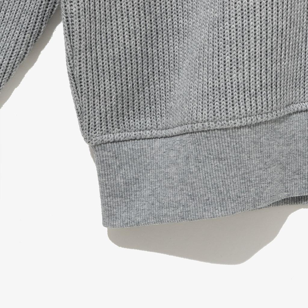 New Era Outdoor Knitted Jersey Sweatshirt Heather Grey 14741965