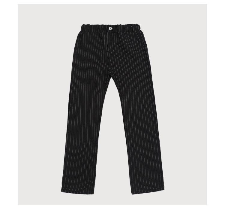 2024 Boys' Striped Blazer Vest Set - Korean Style Trend for Spring & Autumn