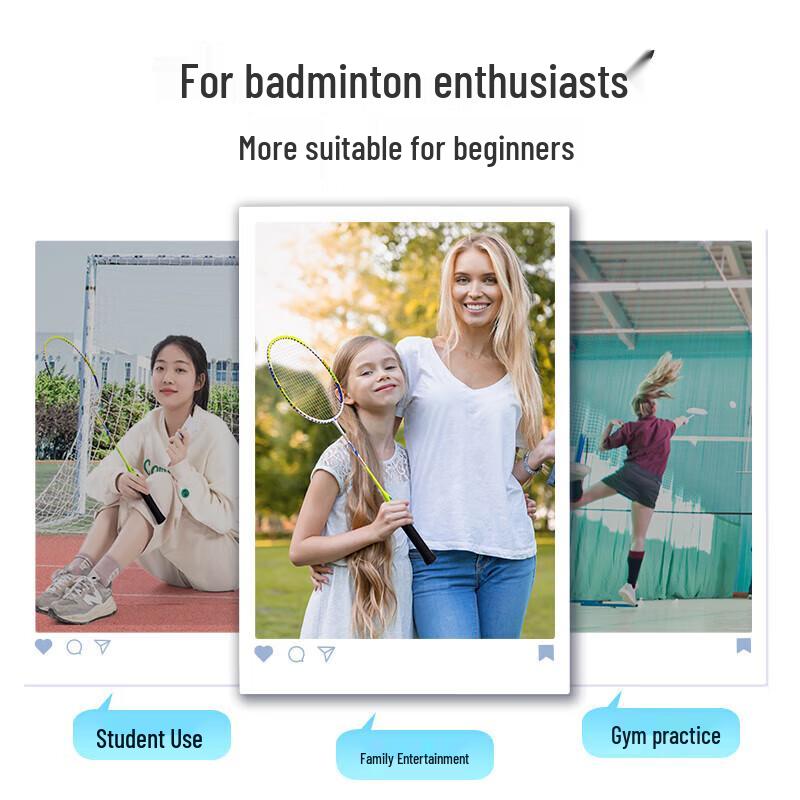 Deli Angenaite FH118 Badminton Racket Set