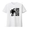 Unisexs Vintage Ska Music T Shirt 2 Tone Retro Checkered Design With Too Much Old Slogan Records Print Casual Crew Neck Vintage
