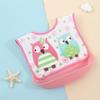 Baby food bib Baby waterproof bib three-dimensional detachable food food pocket Child child saliva pocket