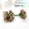 12 STK/Parti Kunstig Blomst Små Bær Pollenbærer Stilk av Ståltråd/Bryllupsblader DIY Krans Roser Kunstig Blomst