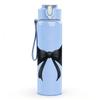 1PC Black Bat Bow Gothic Pattern 750ml Color Plastic Sports Water Bottle Leakproof Flip Straw Lid Suitable for Sports Office Home Use