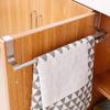 Barra para toallas de cocina, soporte para colgar toallas de acero inoxidable en la parte trasera de la puerta, ganchos para toallas sin perforaciones para el baño, organizador para el hogar