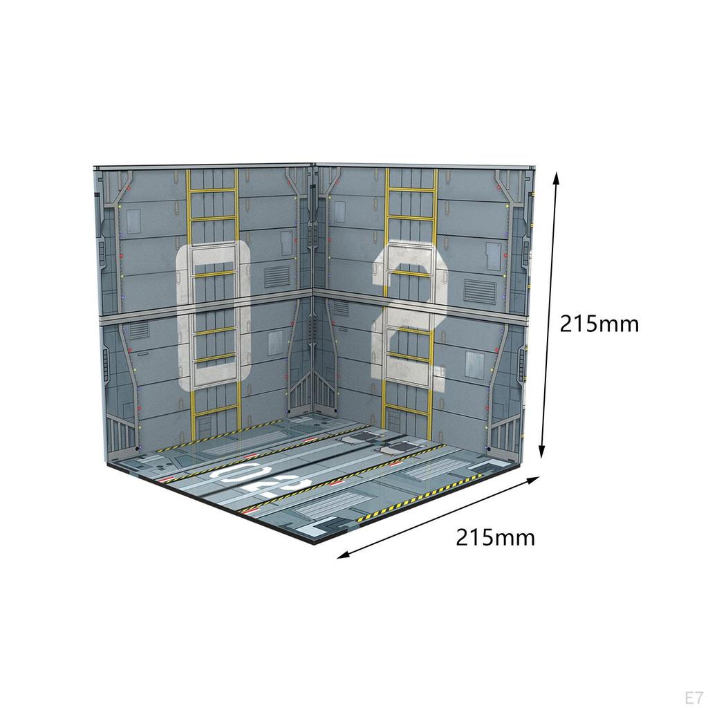 1/12 Display Backdrop Organizer Decoration Japanese Stylish Scene Showcase for Action Figures