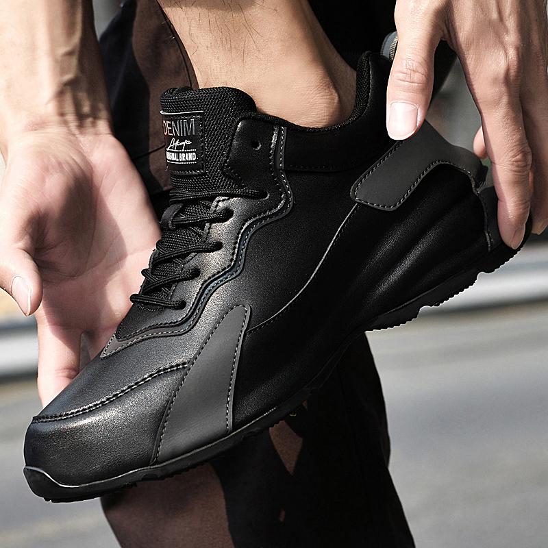 Herren-Sneaker aus echtem Leder, bequeme Wanderschuhe, hochwertige Herren-Vulkanize-Schuhe, Outdoor-Herren-Businessschuhe