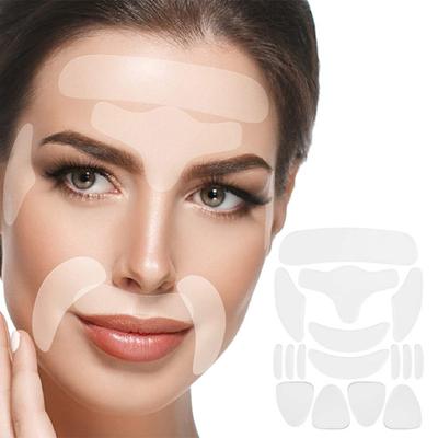16 Teile/satz Anti-Falten Silikon Patches Über Nacht Haut Straffende Falten Reduzierung Silikon Aufkleber Frauen Versorgung