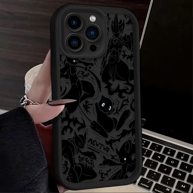 P-Pokemon Gengar Matte Phone Case For iPhone 17 Air 16 16E 15 14 13 12 11 Pro Max X XS X S Max XR SE 2020 SE4 7 8 Silicone Cover