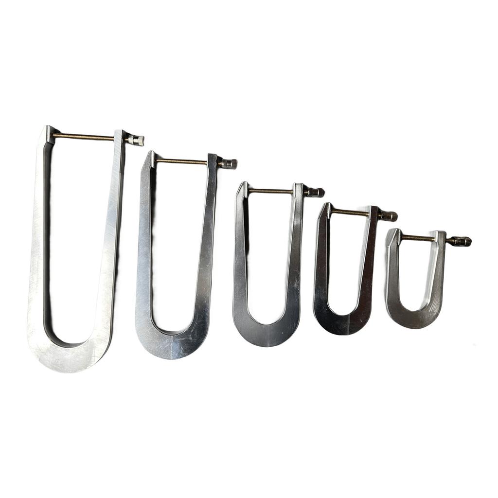 Violin Bracing Clamp Aluminum Alloy Violin Guitar Bass Bar Clamps Sound Beam Crack Bonding Repair Clamp Luthier Tools