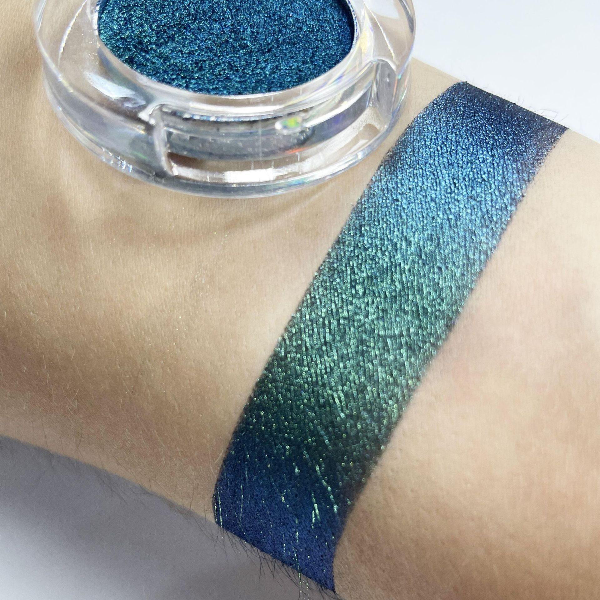 

Космический ковбойский космический хайлайтер для глаз, блестящая монохромная палитра теней для век, мерцающая атласная палитра теней для макияжа, набор теней для век