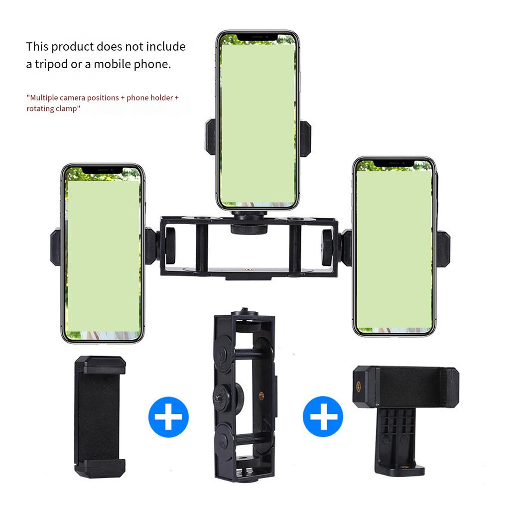 Three Position Multiple Angle Adjustment Mobile Phone Bracket Stable Live Stream Clip Video Recording Stand Lightweight