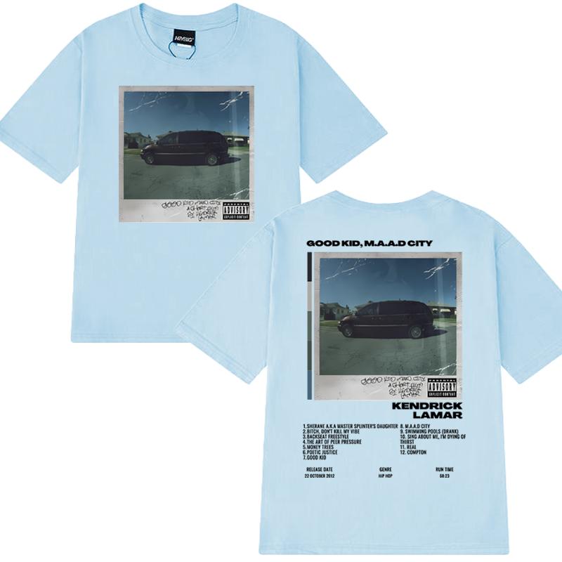 Kendrick Lamar Tour 2025 Double Sided printed T shirt Men Women Hip Hop vintage streetwear Unisex Cotton short sleeve T-shirts