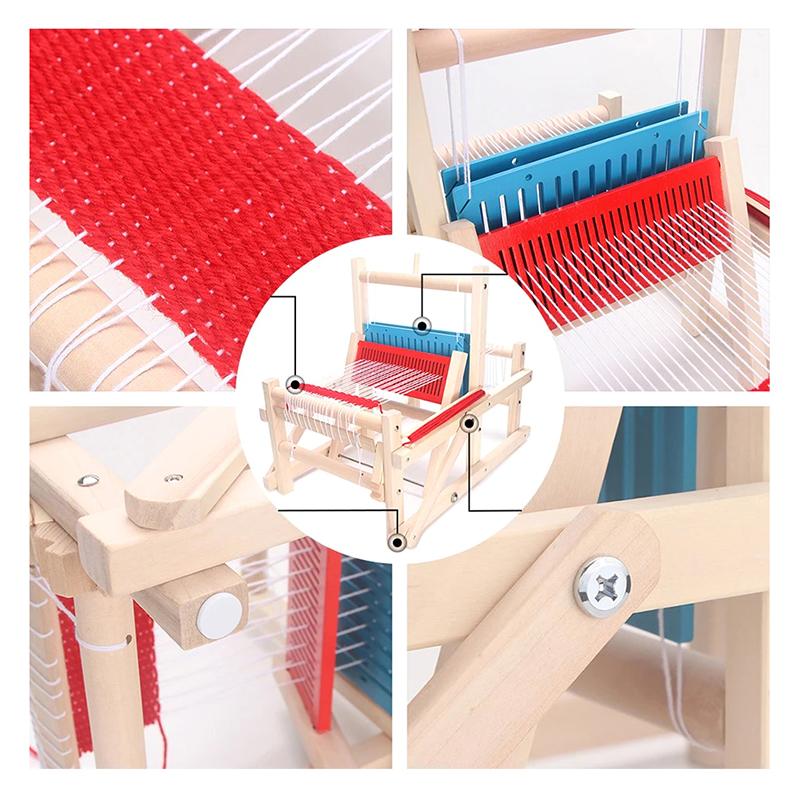 Wooden Multi-Craft Weaving Loom Mini Spinning Knitting Machine Diy Hand Loom Weaving Machine Handmade Crafting Fun For Adults