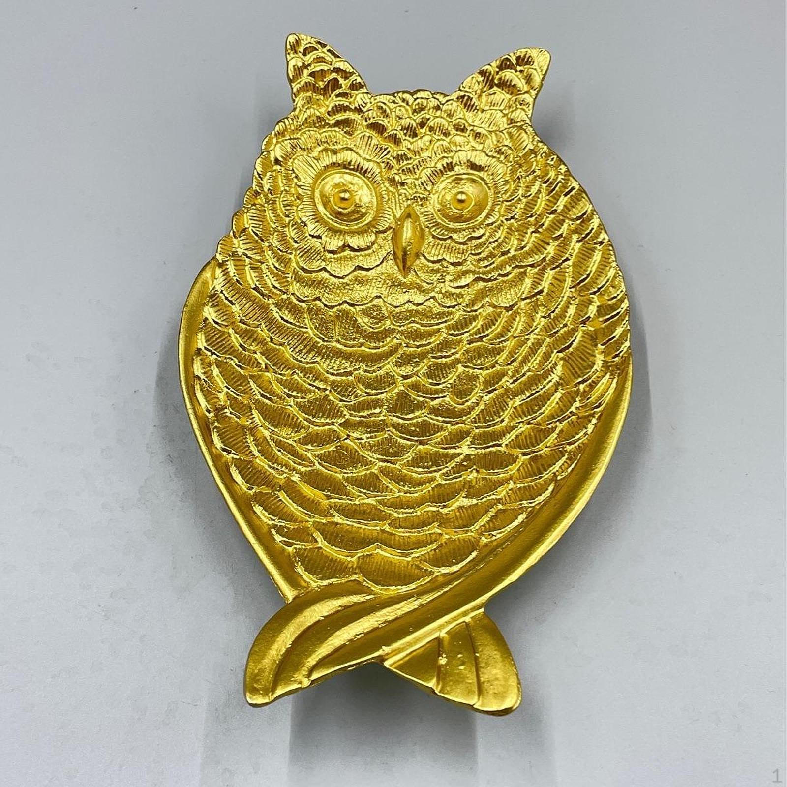 

Jewelry Dish Vanity Tray Multipurpose Chic Fruit Platter Owl Shape Trinket for Bracelets