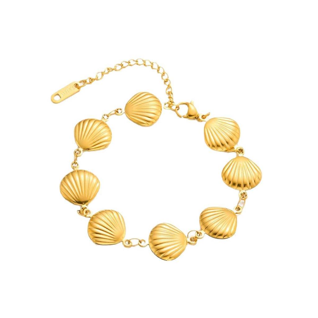 European & American Fashion Stripe Shell Bracelet - Colorfast Design