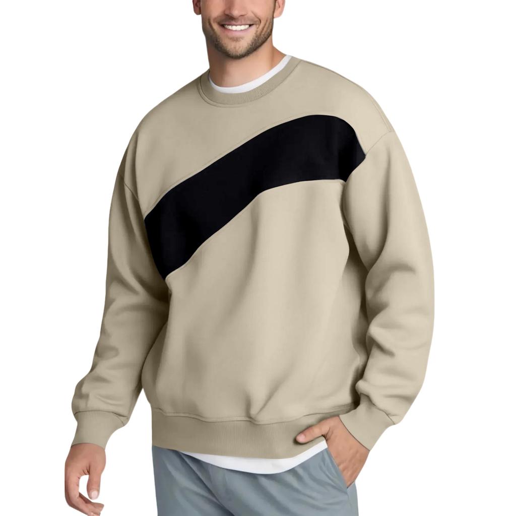 Men's Hoodie Loose Casual Long Sleeved Round Neck