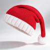 Family Matching Christmas Santa Hats Soft Plush Fluffy White Pom Pom Perfect For Holiday Parties Family Photoshoots