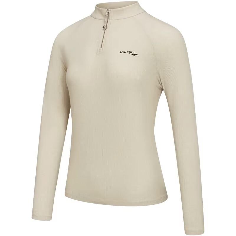 

SAUCONY Women s Merino Wool Half-Zip Long Sleeve T-Shirt M