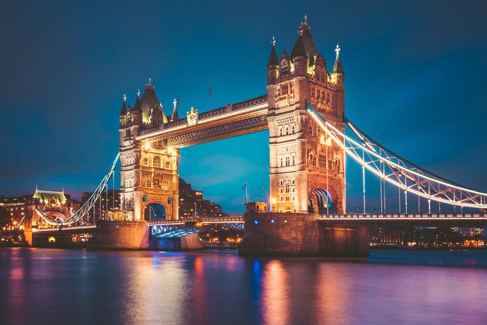 Photomural Tower Bridge Washable Fleece 208x146