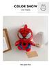 Plush Spider-Man Cartoon Backpack: Parent-Child Mobile Phone Bag for Kids
