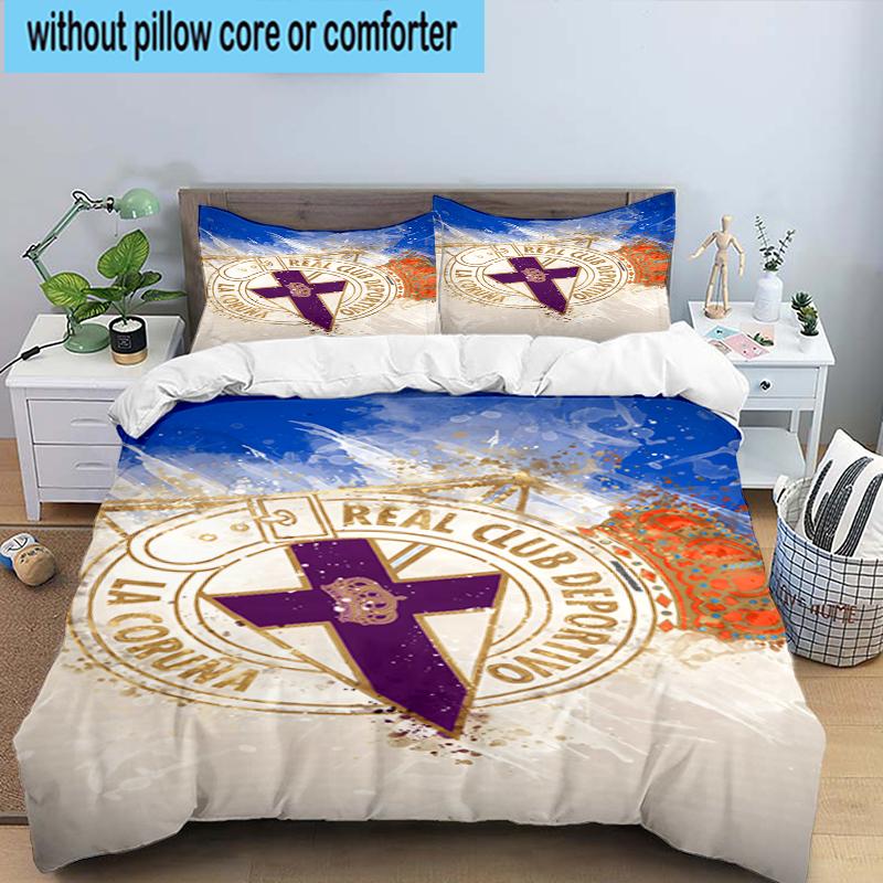 3PCS Deportivo Football Bedding Set,Including 1pc Duvet Cover And 2pcs Pillowcases Perfect for Bedroom, Dormitory, Fan Christmas gift