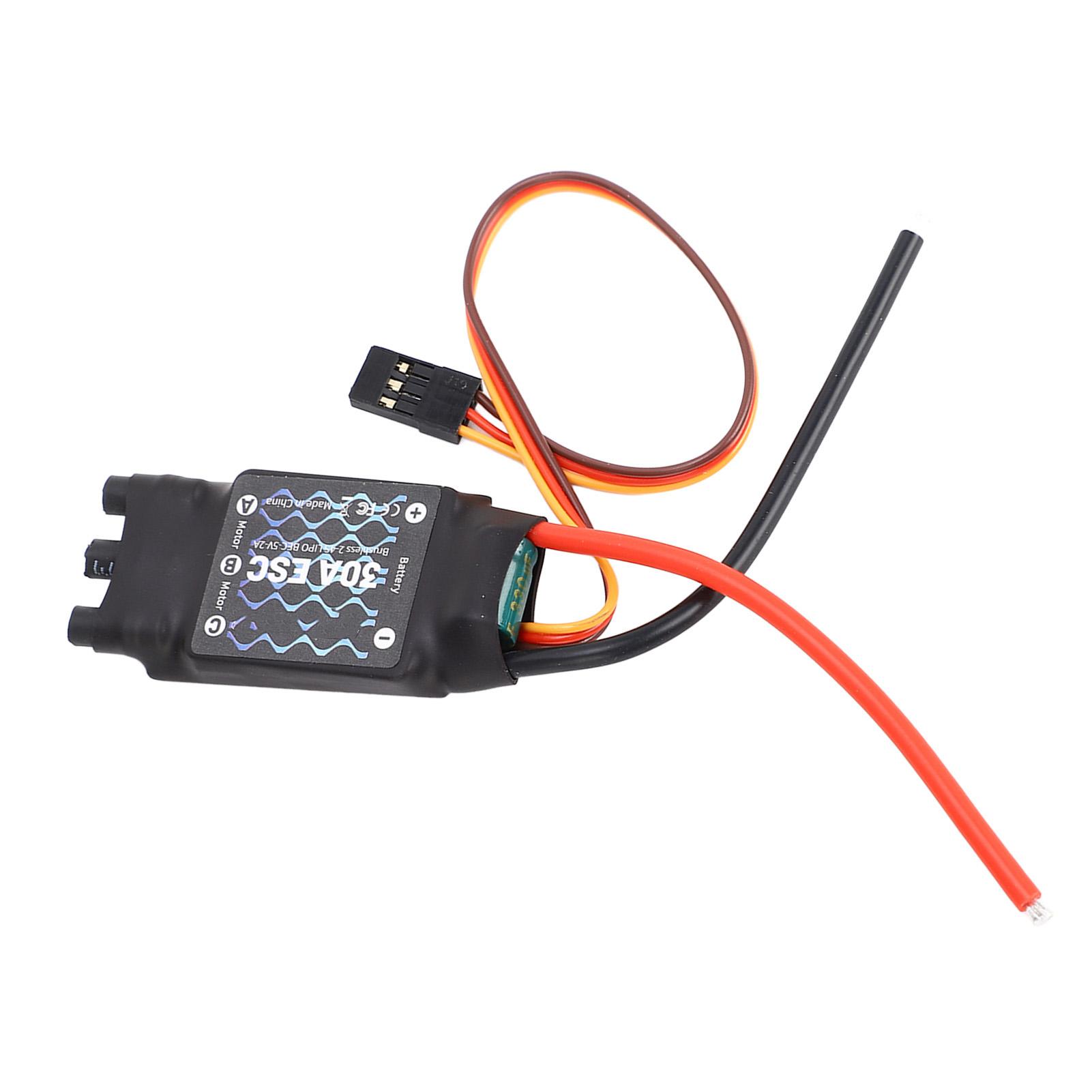 

30A Brushless ESC 24S Electric Speed Controller with 5V 2A BEC for RC Fixed Wing Aircraft for F450