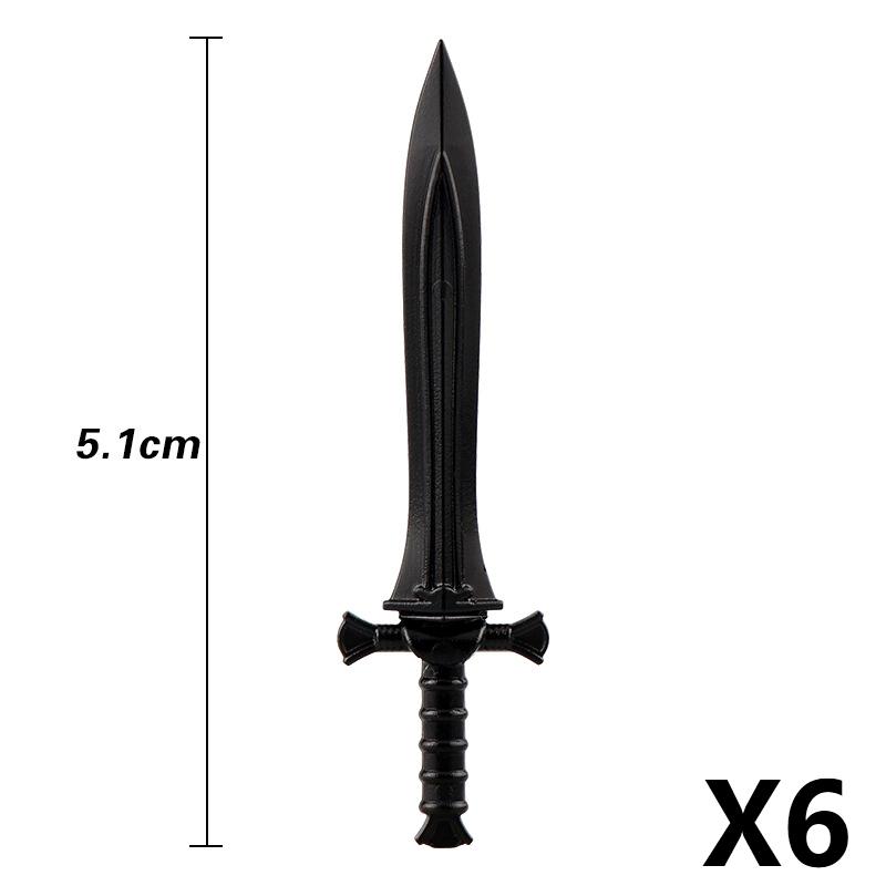 MOC Medieval Building Block Soldier Figure Weapon Accessories Battle Axe Bow Arrow Sword Sheath Shield Assembly Puzzle Brick Toy