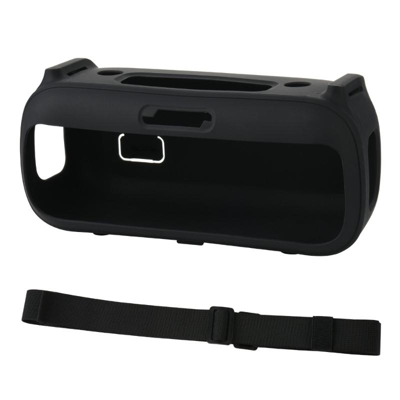 Portable Silicone Cover with Carrying Straps Protective Skin for Speaker, Water Resistant Case