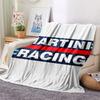 1PC Martini Racing Patterned Flannel Blanket Suitable For All Seasons for Home Decor Warmth and Comfort Gifts Holiday Present