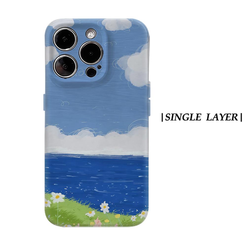 

Coastal PetalsFor Magnetic Phone Case for IPhone 17 16 15 14 13 Pro Max Plus Single Double-layer Tough Case IPHONE17PROMAX