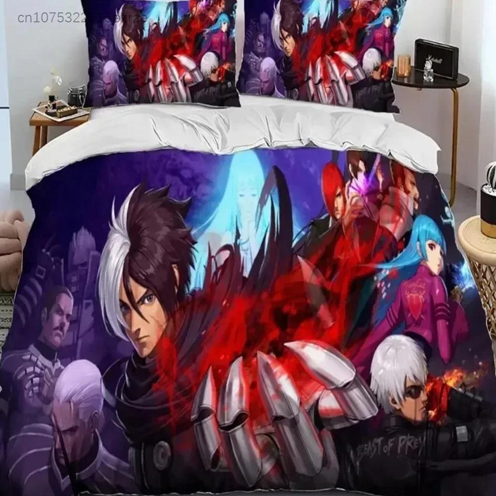 3D Print Game King Of Fighters Retro Bedding Set Boys Girls Twin Queen Size Duvet Cover Pillowcase Bed Kids Adult