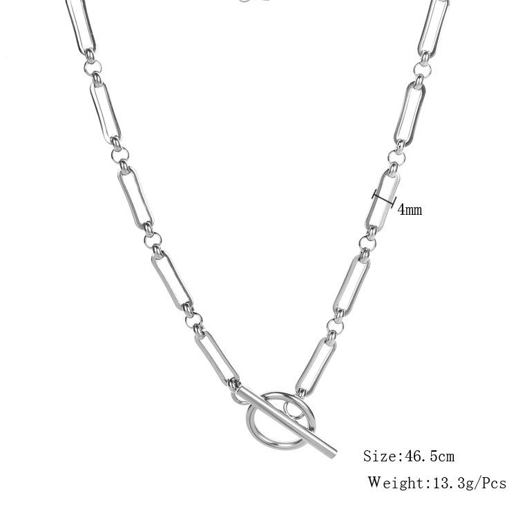 Durable Stainless Steel Necklace - Multiple Models, Waterproof, Non-Fading