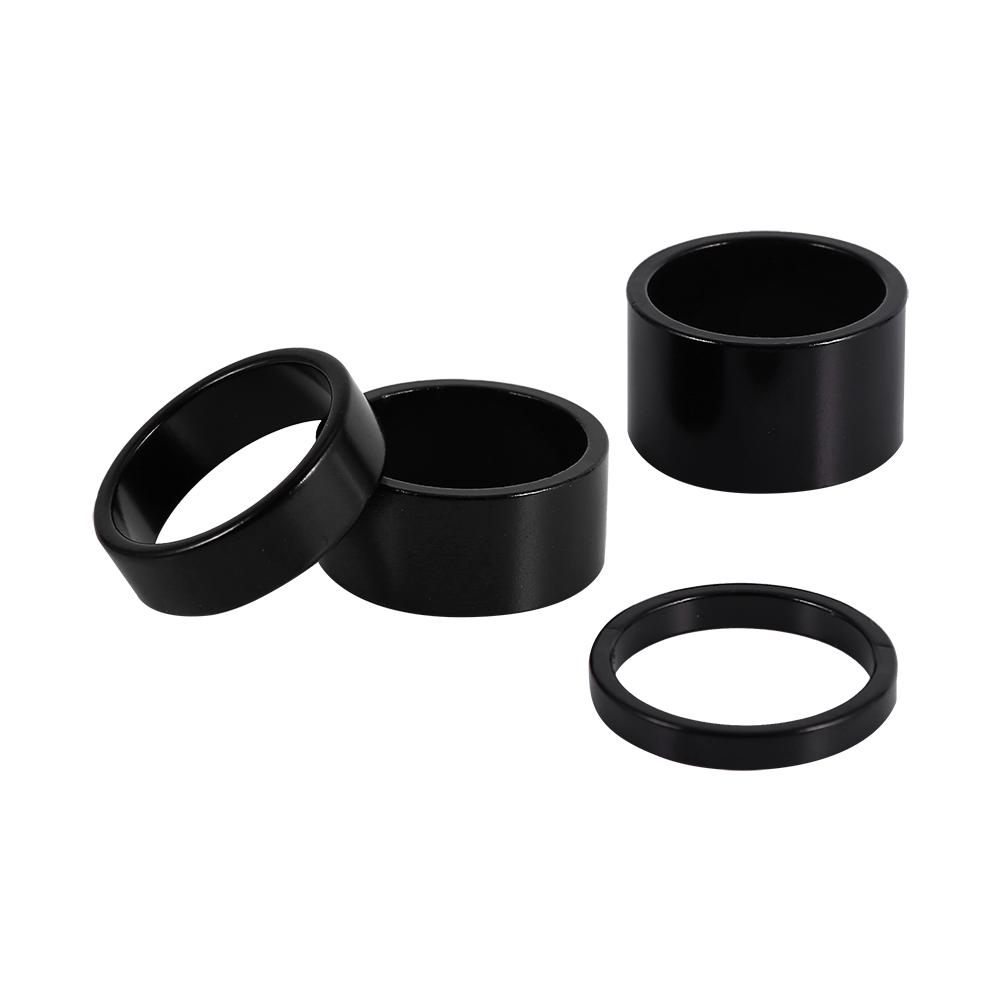 4 Colors 4Pcs Set 5mm 10mm 15mm 20mm Aluminum Alloy Headset Spacer Bike Front Stem Fork Washer