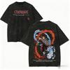 Vintage Washed Demon Slayer Anime Graphic T Shirt Men Women  Cotton Short Sleeve Tee Streetwear Casual Tops Yk Clothes