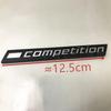 3D ABS Schwarz COMPETITION Leiste Unterlegtes Emblem für BMW 3 5 7 Serie Thunder Edition M1 M2 M3 M4 M5 M6 X5M X6M Auto Kofferraum Emblem