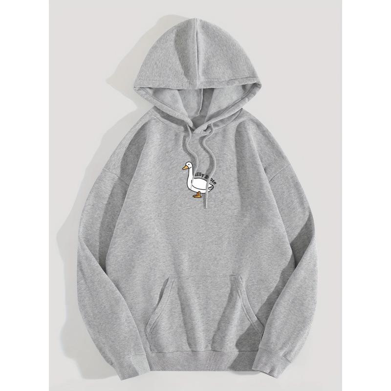 Women's Printed Hoodie with Kangaroo Pocket - Casual Long Sleeve Drawstring Sweatshirt for Cross-Border Trade 2025