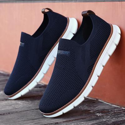 New Lightweight Casual Vulcanized Men's Shoes Breathable Sports Loafers Men's Wear-resistant Mesh Shoes