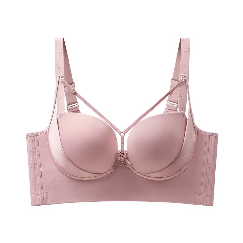 Smooth and Sexy Bra Women's Plus Size Bra Gathered Bra Anti Sagging Bra No Steel Ring Adjustable Accessory Bra