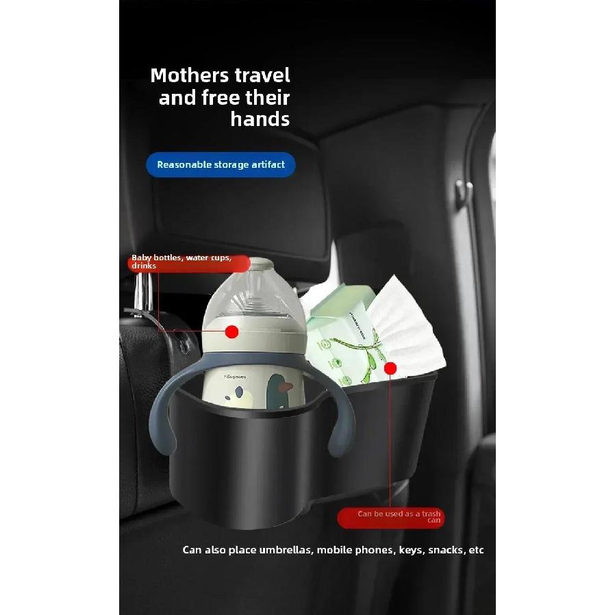 Car Cup Holder Multifunctional Headrest Seat Back Mount Vehicle Drink Storage Auto Phone Holder Car Seat Storage Accessories Cup Holders 5
