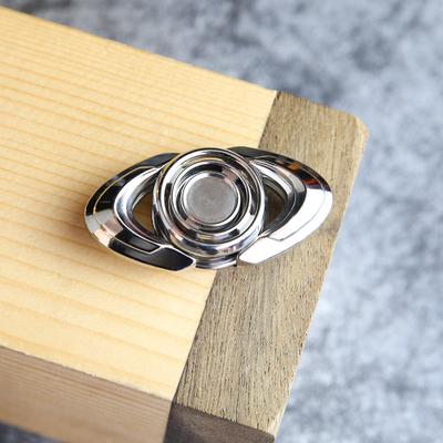 Two-leaf Stainless Steel Fidget Spinner Portable Hand Spinner Fun Fingertip Spinning Toy ADHD Focus Toy Fidget Toy Adults Gift