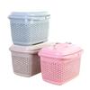 Dual-Layer Large Capacity Handheld Basket for Kitchen and Supermarket Use