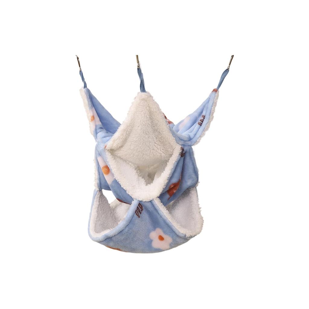 3 Styles Small Animals Hammock, Sugar Glider Triple Bunk Bed Cage Warm Plush Hanging Hammock Bed, Winter Skin-friendly