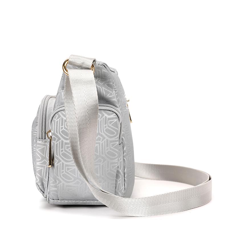 Women's Nylon Tote Bag Shoulder Bag Multi-compartment Mother Bag Lightweight Crossbody Bag