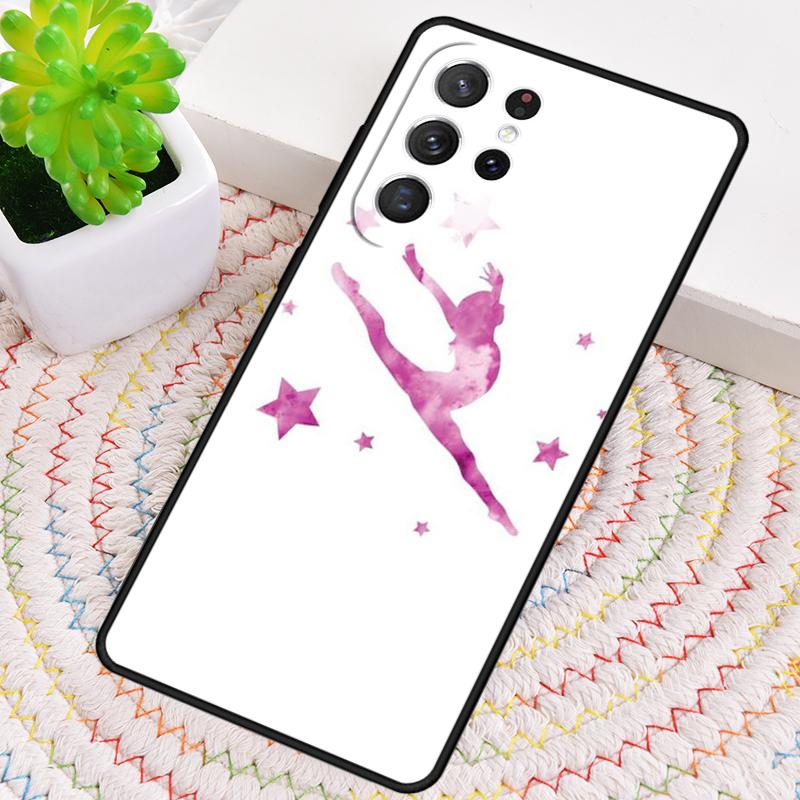 Gymnast Silhouette Silicone Phone Case For Samsung Galaxy Note 10 Pro S26 S25 S24 S23 S22 S21 Plus S25Ultra Capa Cover