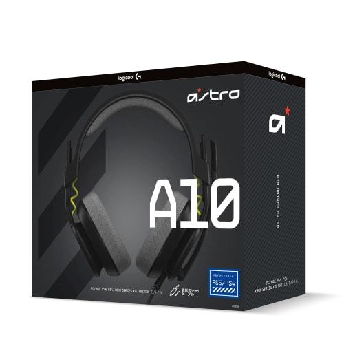 Logitech G ASTRO Gaming A10 Gen 2 Gaming Headset, Compatible with PS5, PS4, PC, Switch, 2, Smartphones, and Windows, Wired 3.5mm 2.1ch with Flip-to-Mu