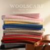 Pure wool scarf men's winter wind warm neck protection scarf boys birthday gift