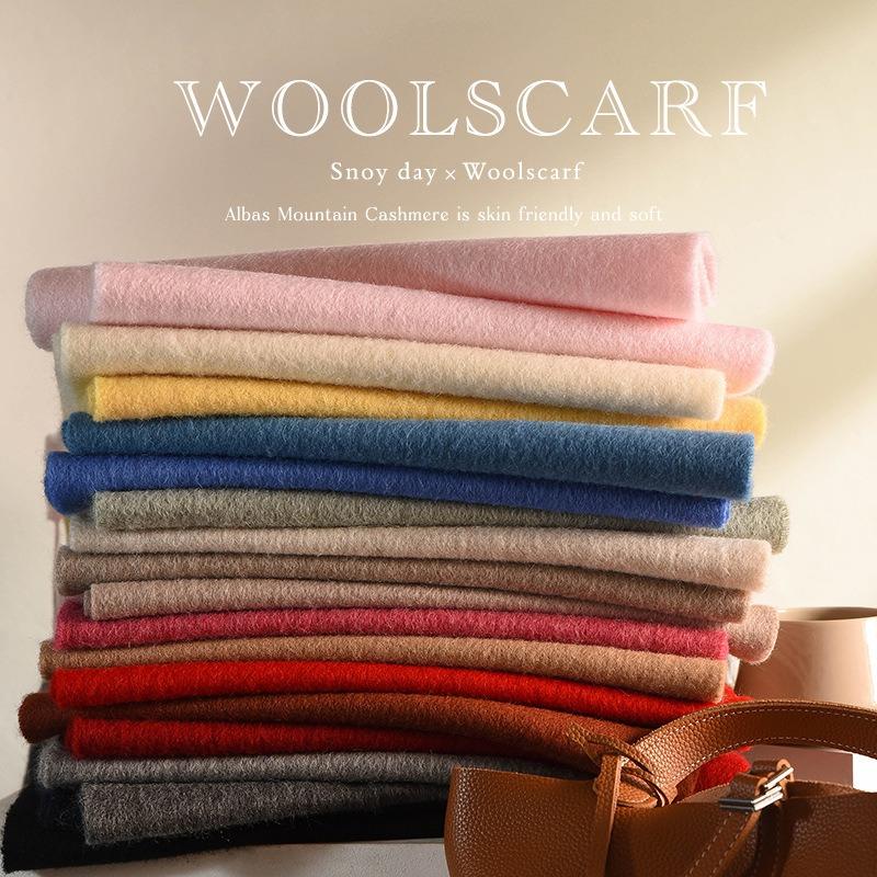 Pure wool scarf men's winter wind warm neck protection scarf boys birthday gift