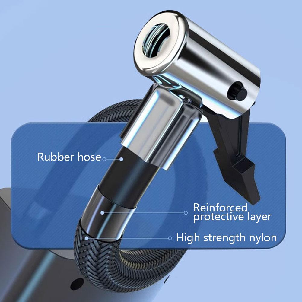 12V Handheld Wireless Inflatable Pump High Precision Electric Tire Inflator Cordless Tire Pump for Car Motorcycle Bicycle Tires